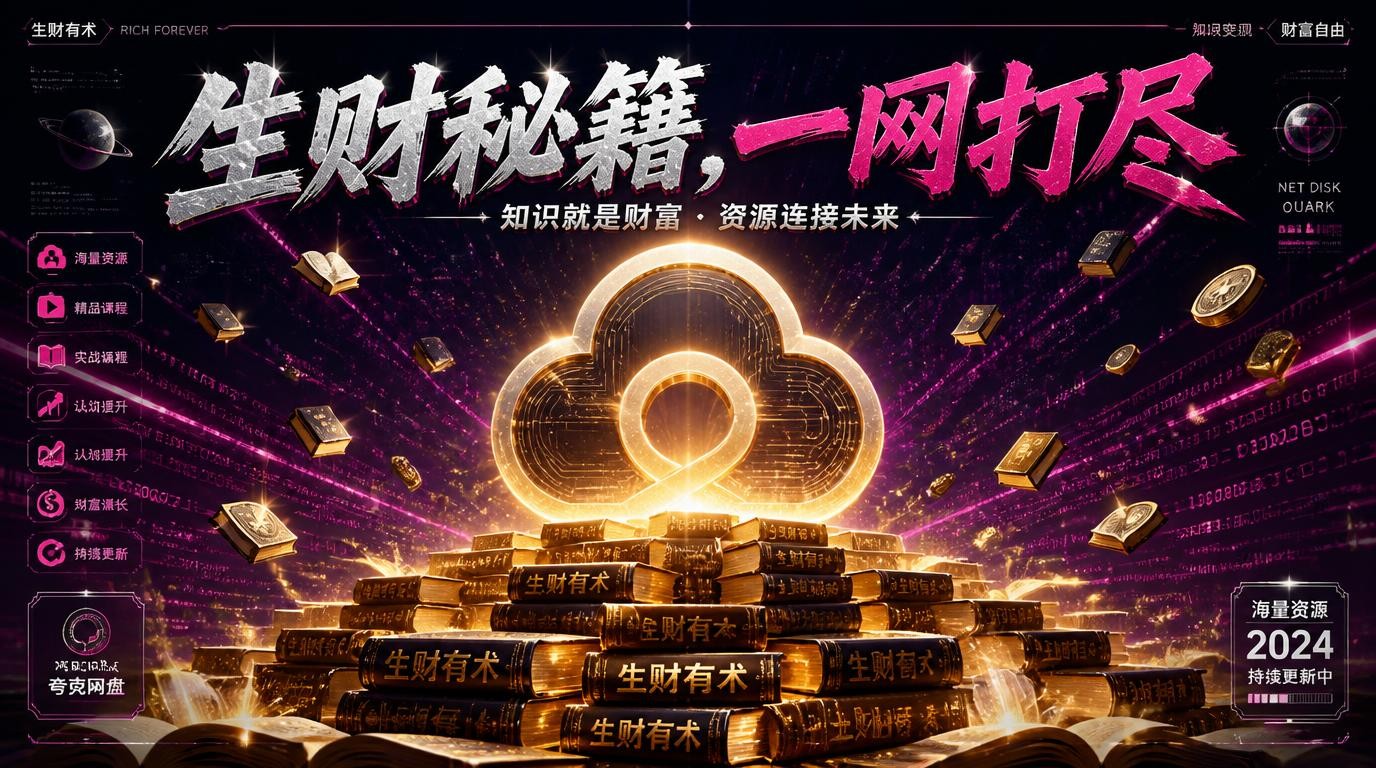 夸克网盘生财有术精华帖合集，财富秘籍大公开